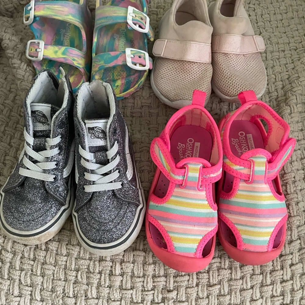 Toddler Girl shoe lot (various sizes)